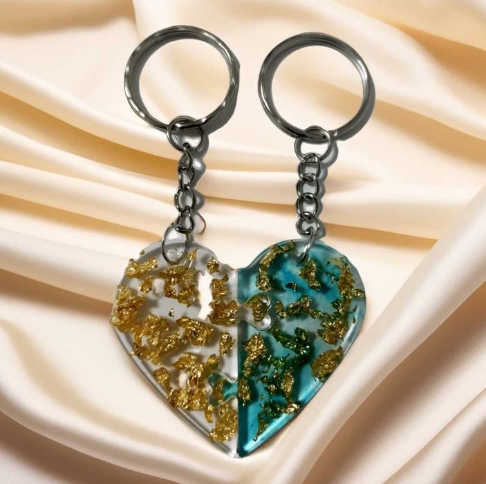 Brelocul  prietenie " Jumătate tu,  jumătate eu "