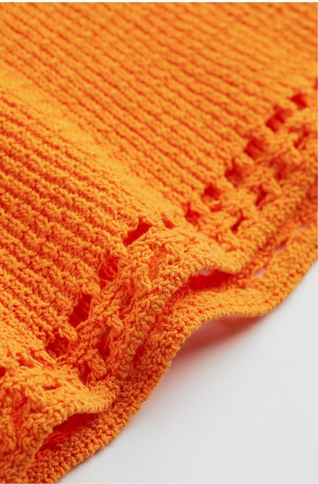 Плетена оранжева рокля H&M