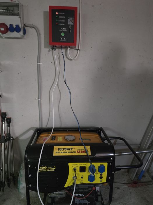 Генератор за ток.Монофазен 7.5 kw. бензин или газ