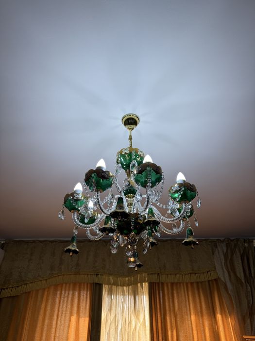 люстра — богемское стекло