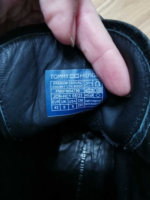 Ghete / Bocanci piele naturala Tommy Hilfiger, marimea 42