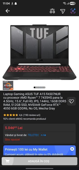 Laptop Asus TUF A15
