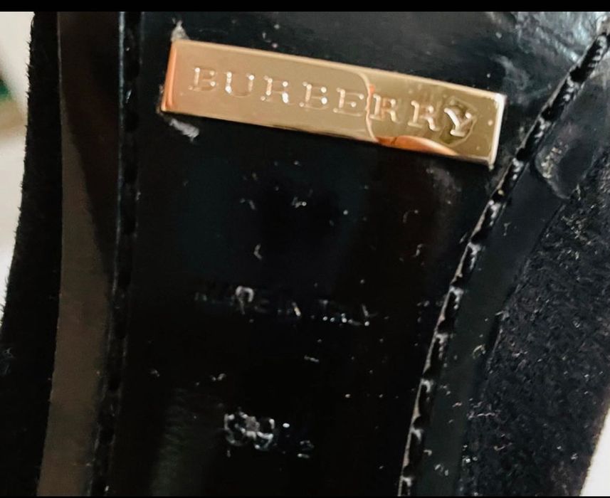 Cizme speciale Burberry piele intoarsa