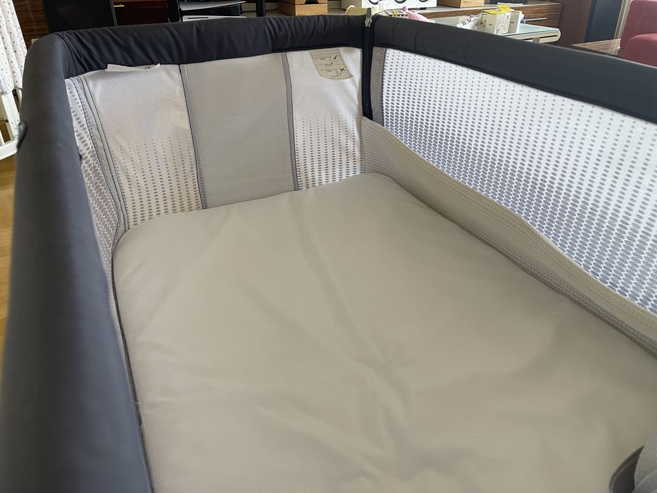 Chicco Next2Me Air India Ink – pătuț atașabil co-sleeper + saltea