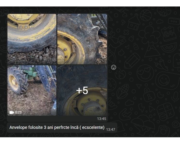 Cauciucuri Anvelope 600/65R38 Mitas Tractor Punte Spate Combina John Deere New Holland Case IH Fendt Arat Radial SH Second Hand Garantie 1 An