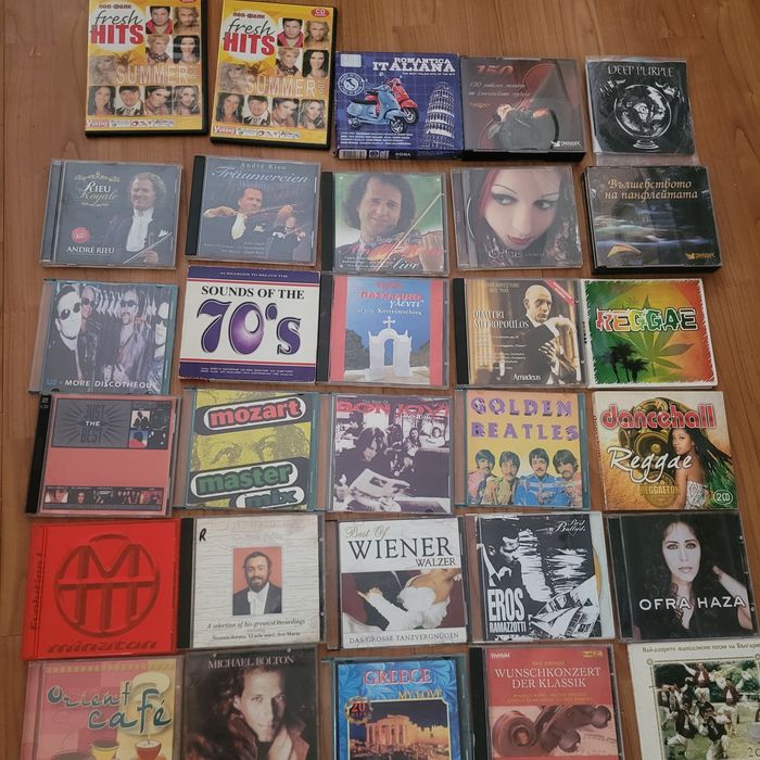 Касетки попфолк и метъл и cd дискове