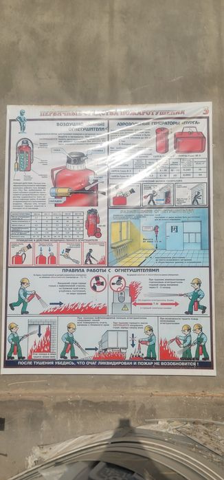 Инфо стенды: техника безопасности, охрана труда, пожарная безопасность