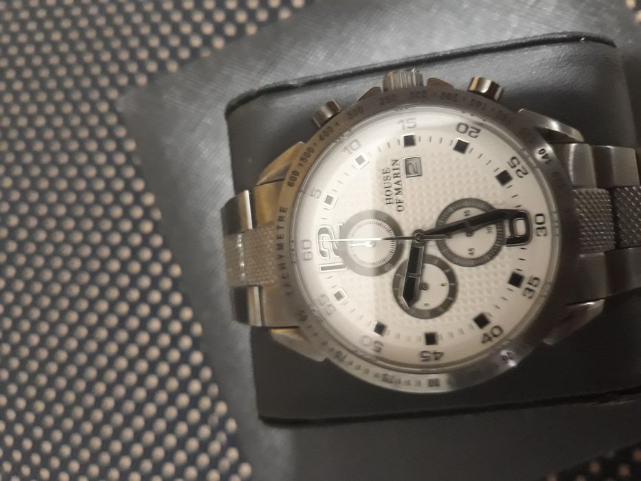 Ceas metalic elegant, Gri Antracit, nu apple watch, garmin sau samsung