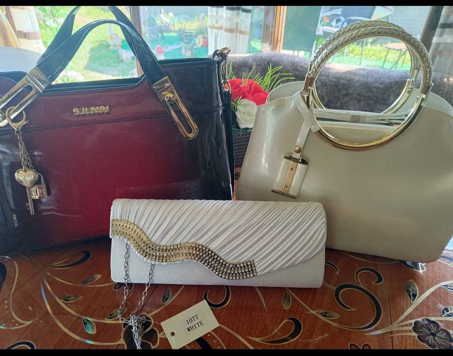 Официални чанти/бяла,бежавс,бордо/