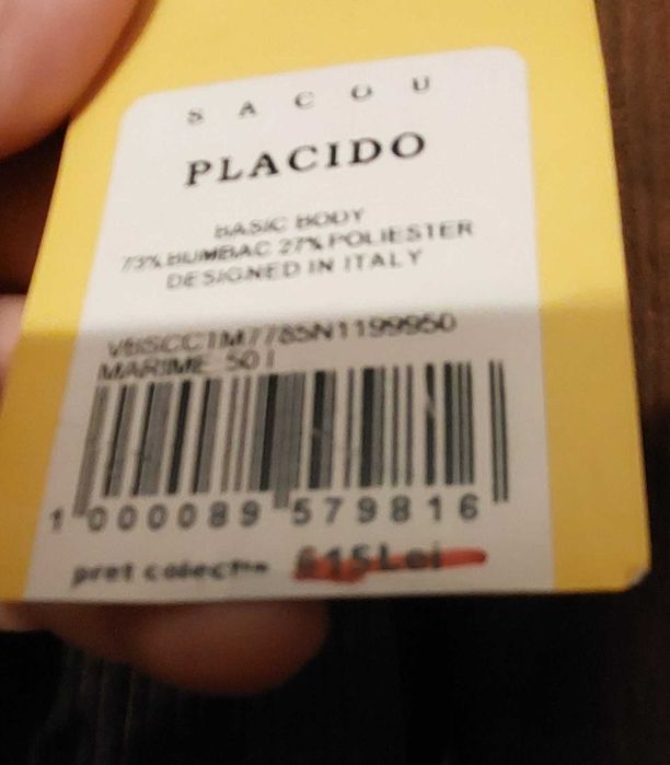 Sacou Barbatesc Egobigotti