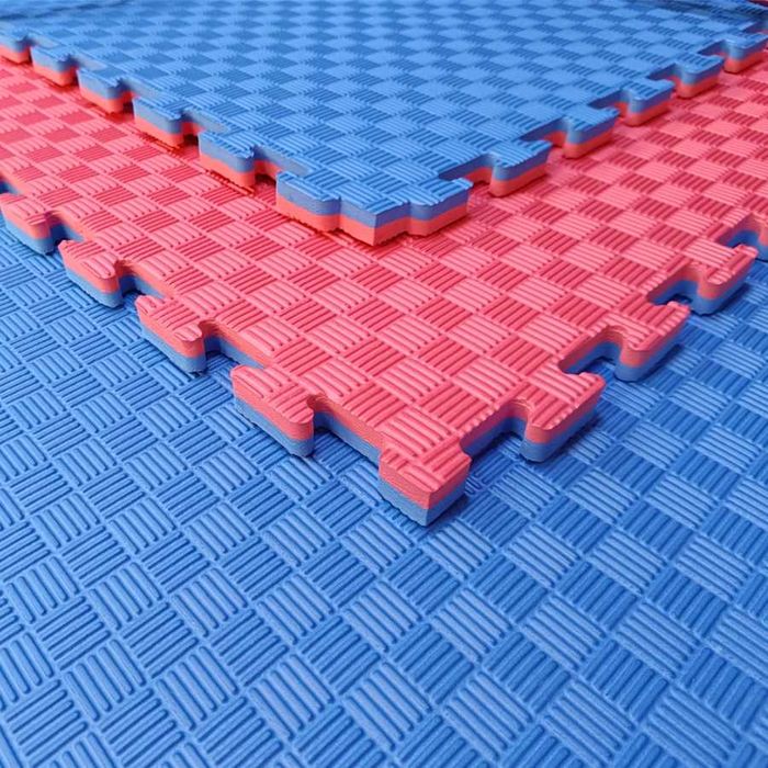 Настилка Татами Beka Rubber Red Blue – 100×100×2,6 см