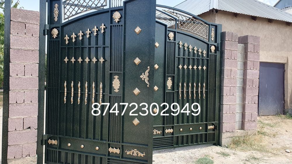 Покраска ворот,крышы,фасада