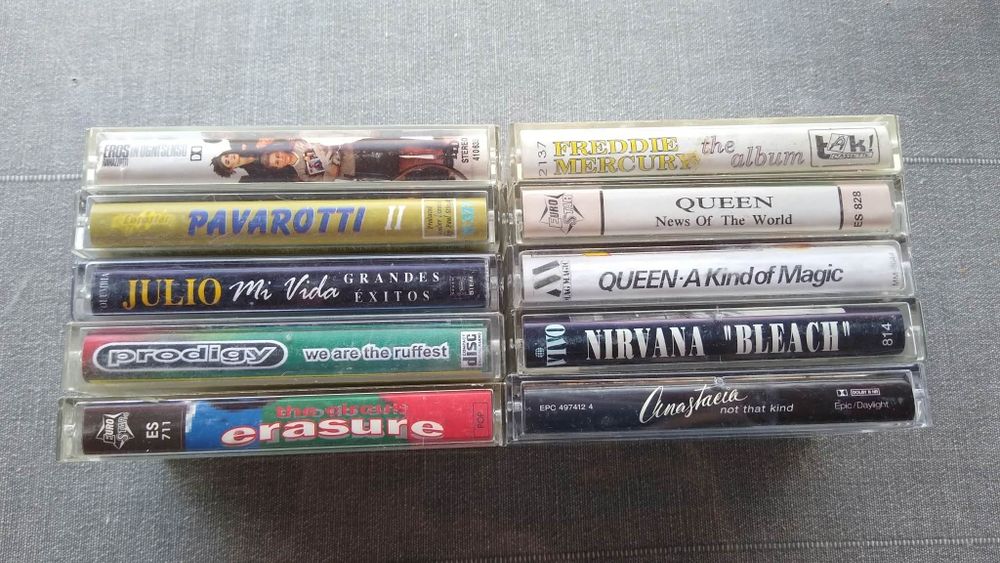 Lot 10 casete audio vintage