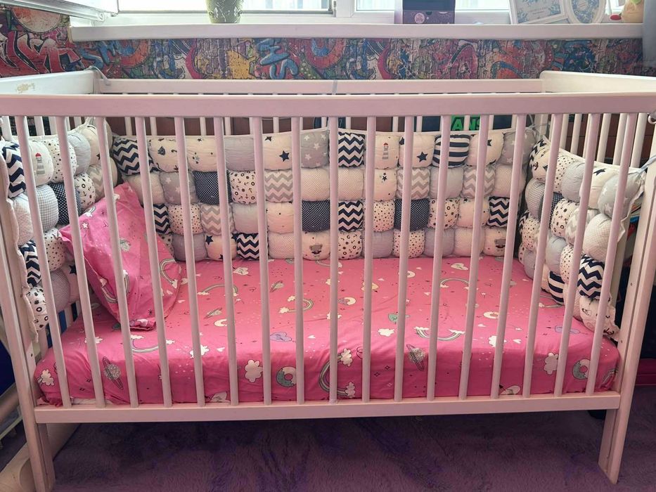 Детска Кошара с матрак и обиколи