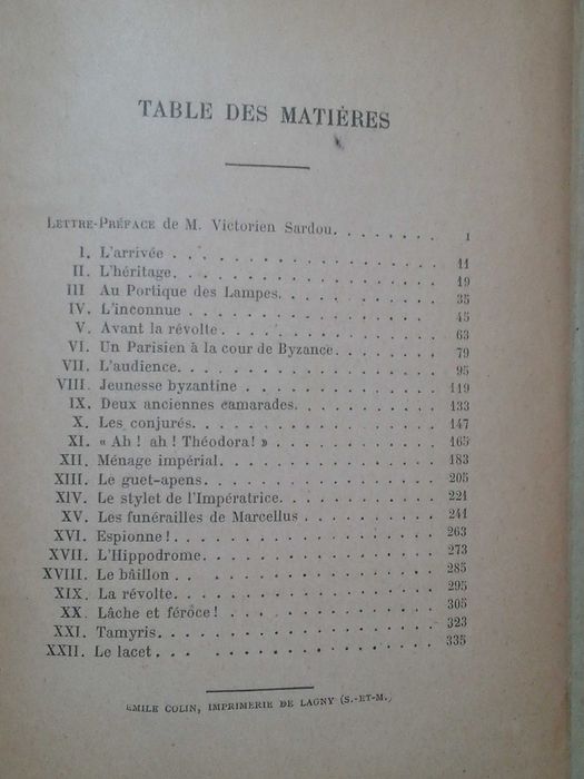 Theodora - Victorien Sardou anul 1910
