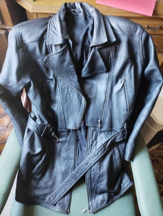 Кожено, черно, дамско яке, естествена кожа