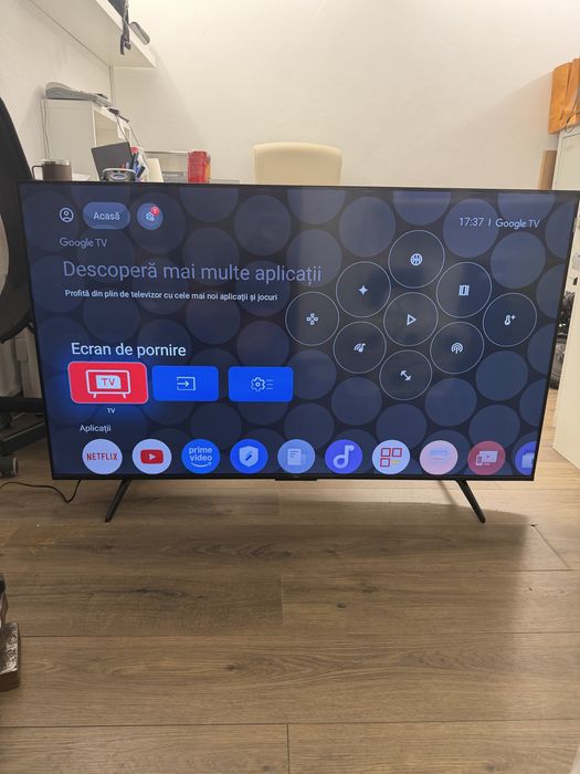 Televizor TCL QLED 55P7K, 139 cm, 4K Ultra HD, Google TV – Model 2025
