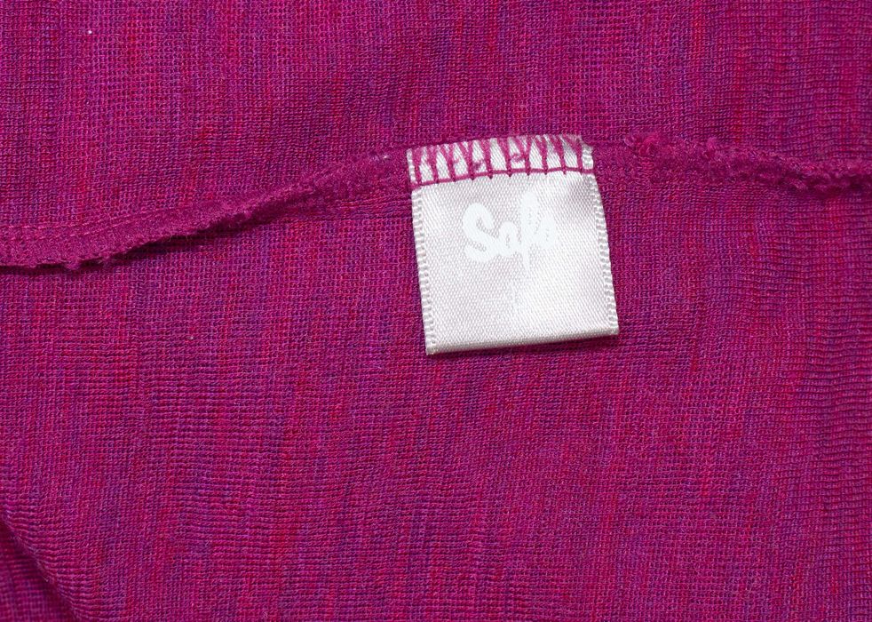 Sofa дамска мерино блуза лилава/сребро термо бельо мериносна вълна L