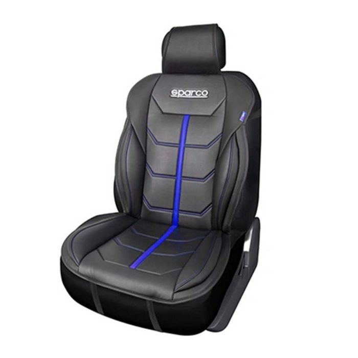 Универсална подложка за седалка Sparco - Черно/Синьо.