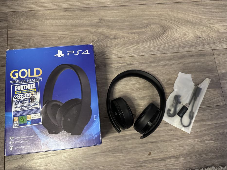 Casti originale SonyPlaystation 4 Gold Wireless Bluetooth