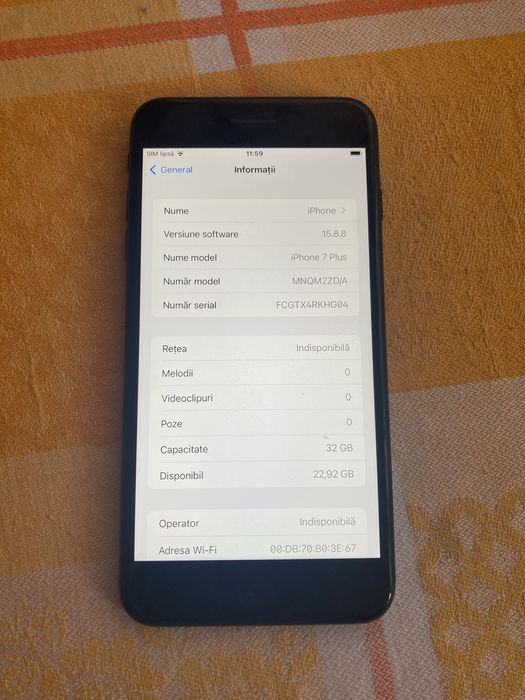 Iphon 7 plus impecabil. Original.