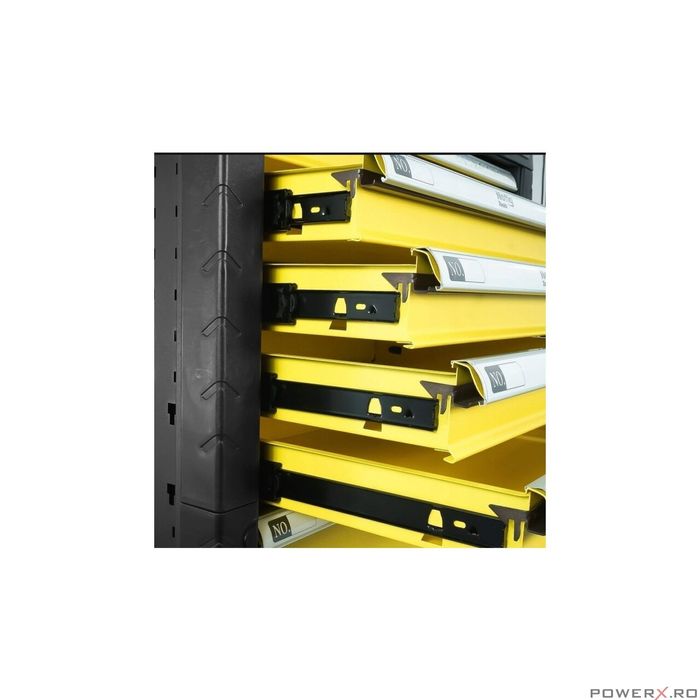 Dulap de scule gol, 7 sertare, mobil cu roti, pentru atelier,