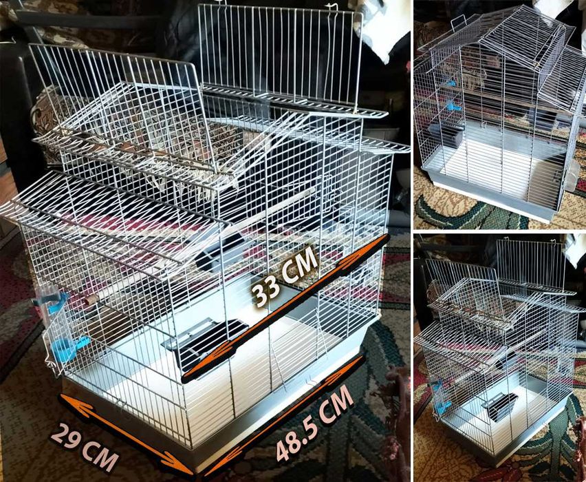 Colivie pentru canari, peruși sau specii mai mici de papagali