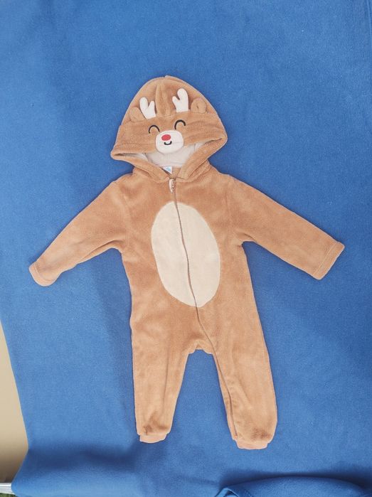 Salopeta  copii plus Ren de la 1 an pana la 2 ani 86 cm