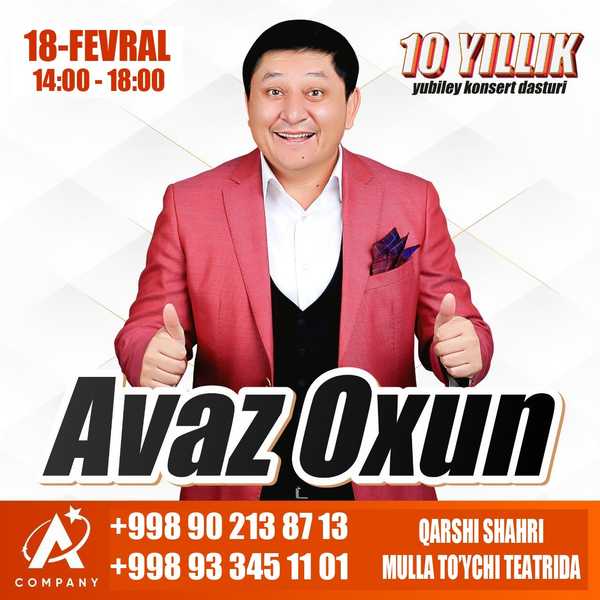 Avaz oxun 10 yillik yubiley