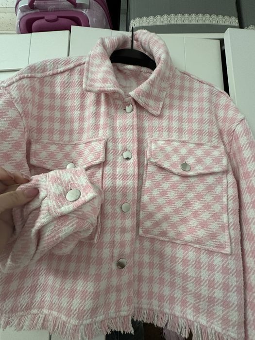 Пепитена розова риза- яке New Yorker FB Sister M размер