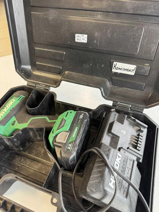 Комплект Винтоверт Hikoki ds18df и Перфоратор Hikoki dh18dbl