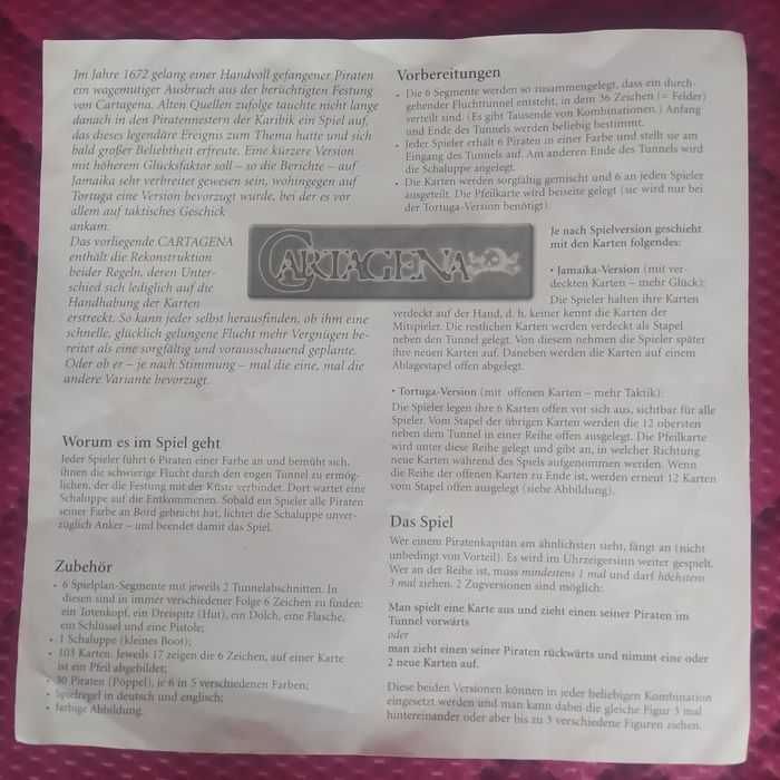 Настолна игра Cartagena
