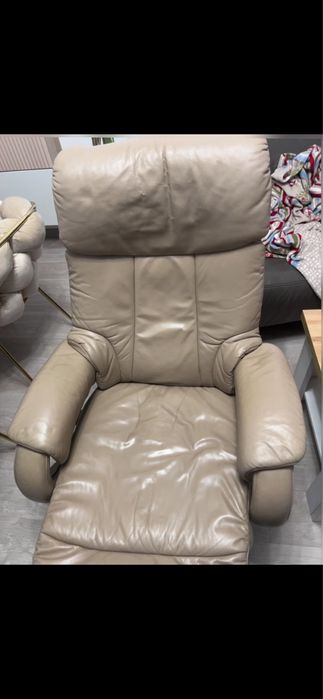 Fotoliu din piele naturala