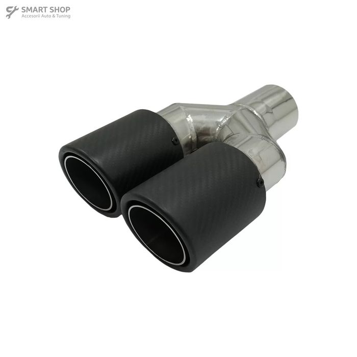 Bara spate cu Toba Ornament Evacuare Fibra Carbon Mat BMW Seria 5 E61
