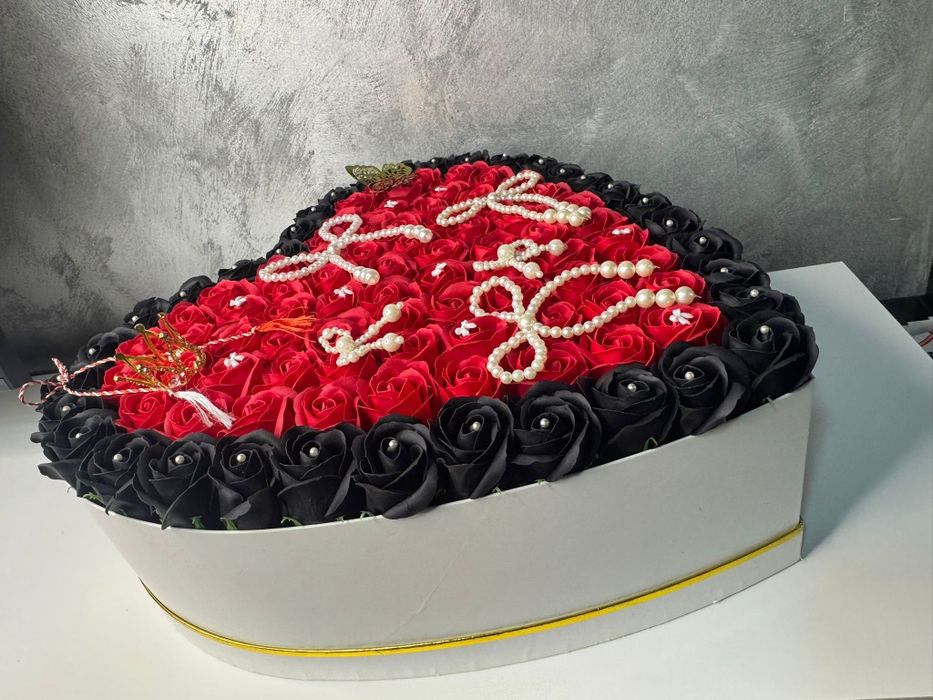 Aranjament trandafiri de sapun