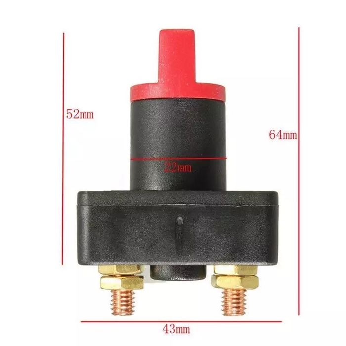 12V 100A Ключ маса превключвател прекъсвач