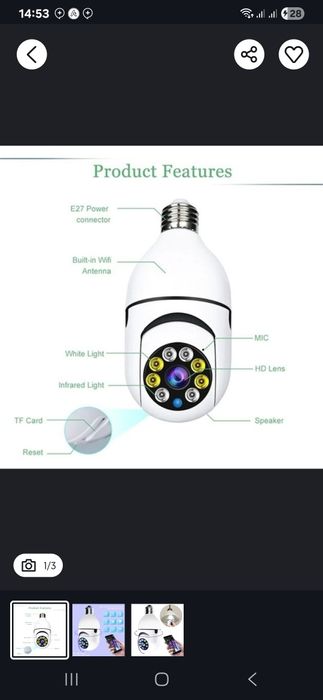 Домашний камера вай файда ишлиди