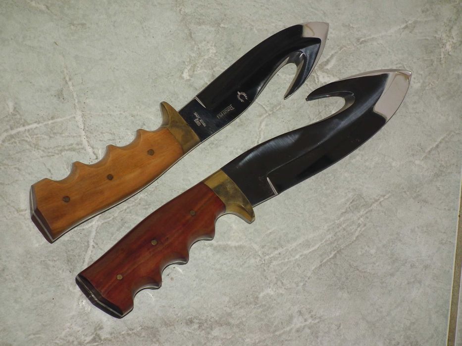 Colectie cutit de vánátoare maghiar cutit de jupuit mester Nagy István ín pereche NOS