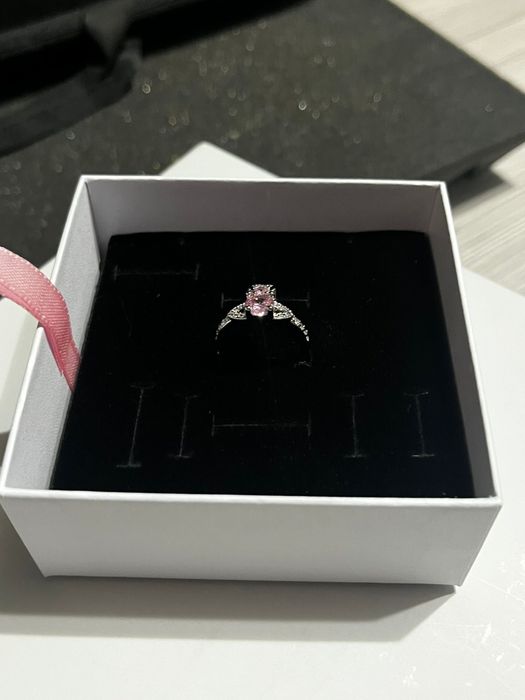 Inel Vivienne Westwood Pink Saturn Gemstone Iced Opium