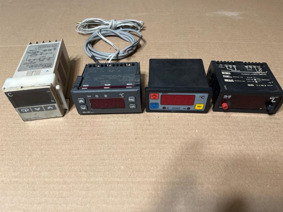 Lot 4 regulatoare de temperatură industriale Omron, Eliwell, Wirth, EWTC – stare foarte bună