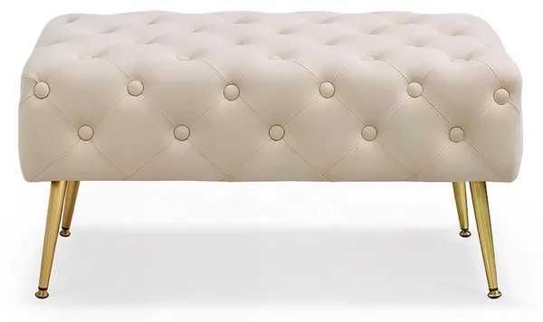 Banca tapitata din catifea, Akord Madrid, bej