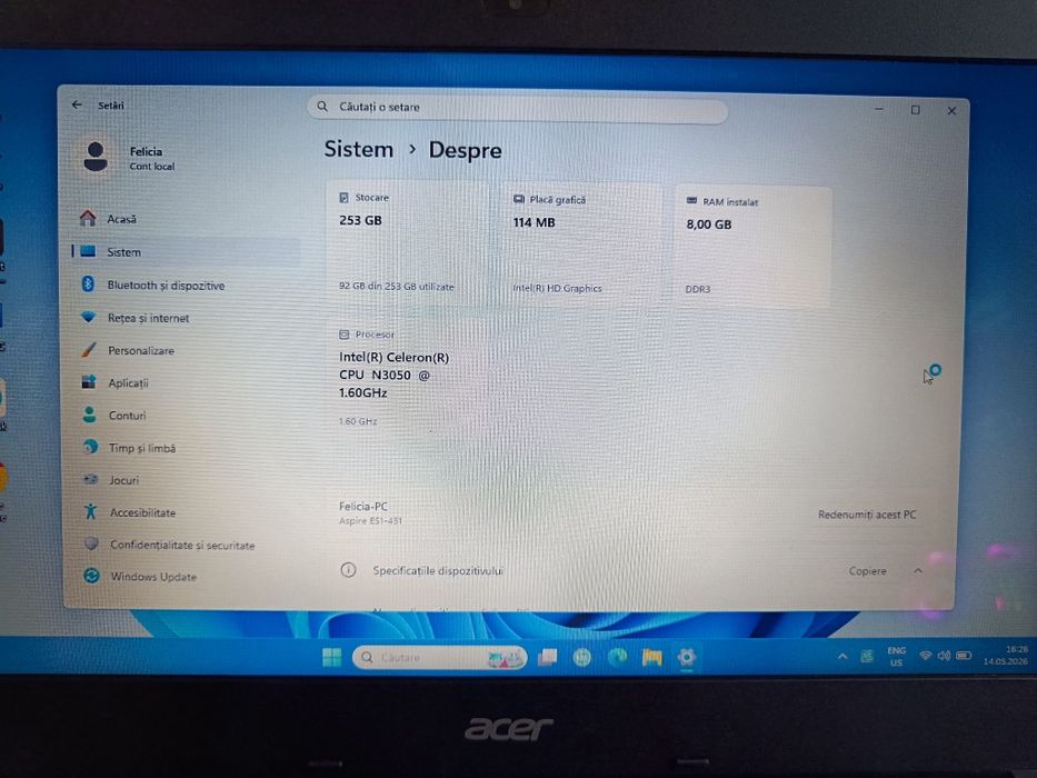 Laptop Acer ES1-431
