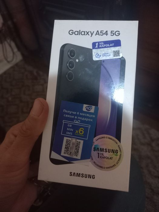 Samsung A54 tel sotiladi 6+6. 128 lik
