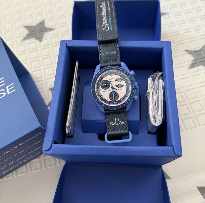 Omega Swatch Mission to the Super Blue Moonphase