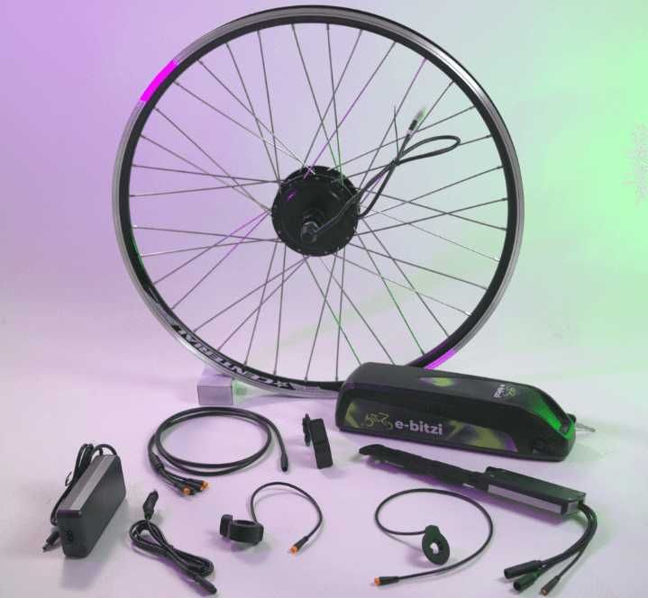 Kit complet de conversie – Motor 36V 350W cu baterie 36V (500Wh / 630Wh)