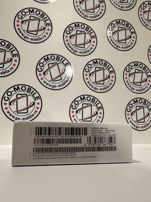 Honor 400 Pro - 12G /512GB - Negru - Sigilat - Garantie