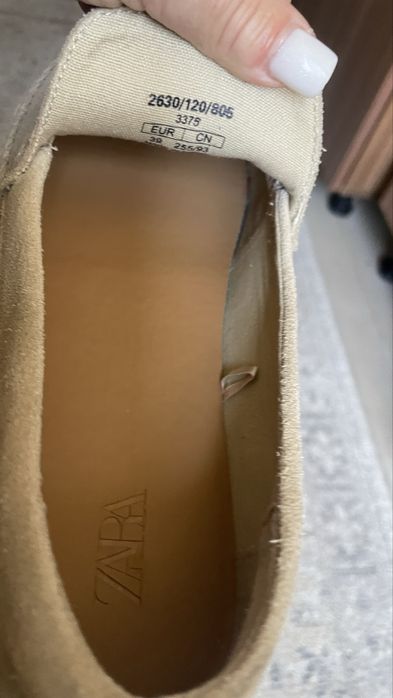 Espadrile  zara piele naturala 39