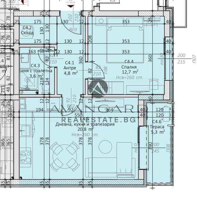 Продава се Двустаен апартамент в Пловдив, Тракия - 68 кв.м за 1542 €/кв.м - Снимка #3