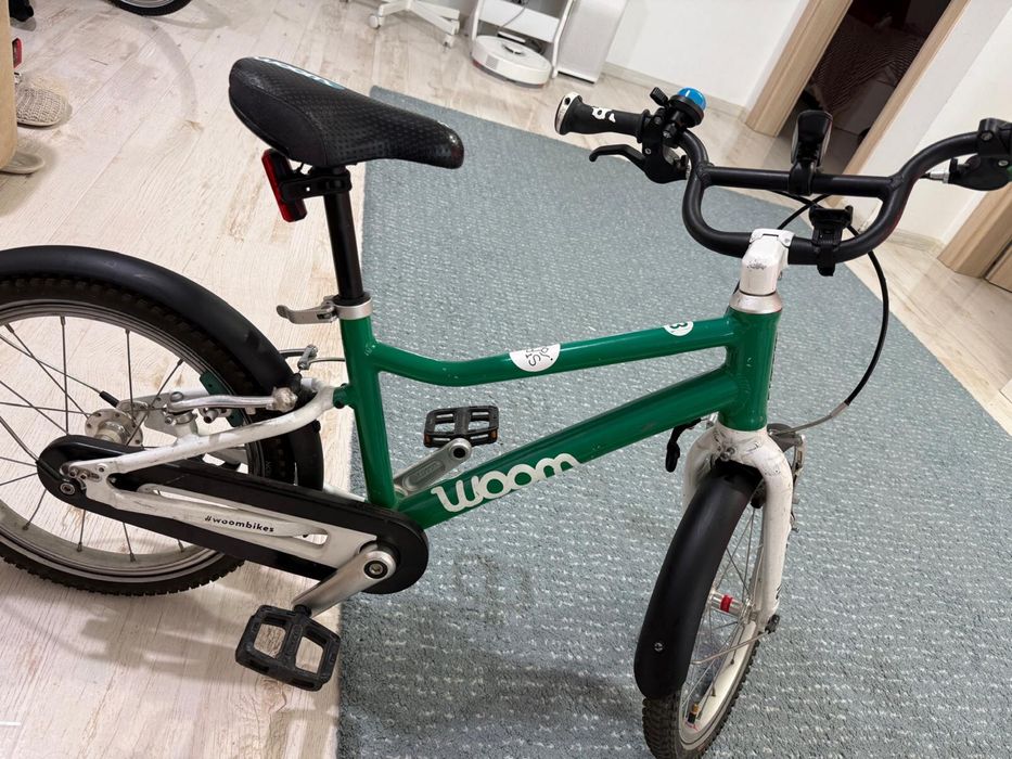 Bicicleta woom 3 verde