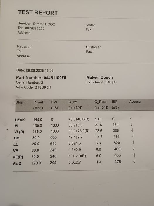 Дюзи за форт/ пежо 1.4дизел